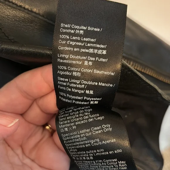 Muubaa London | 100% Lamb Leather Moto Jacket Sz 8 - Picture 8 of 10